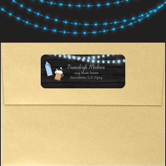 Baby is het Blauwe Adres van de Terugkeer van het  Etiket