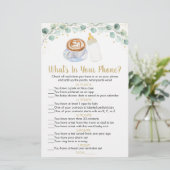 Baby is het Breien koffie wat in uw telefoonspel i (Staand voorkant)