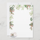 Baby is het brouwen van Chinoiserie Tea Party Baby Kaart (Achterkant)