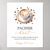 Baby is het brouwen van Coffee Pacifier Hunt Game  Poster (Voorkant)