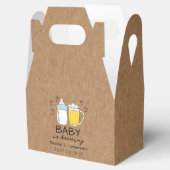Baby is het brouwen van flessenbier glas Baby show Bedankdoosjes (Geopend)