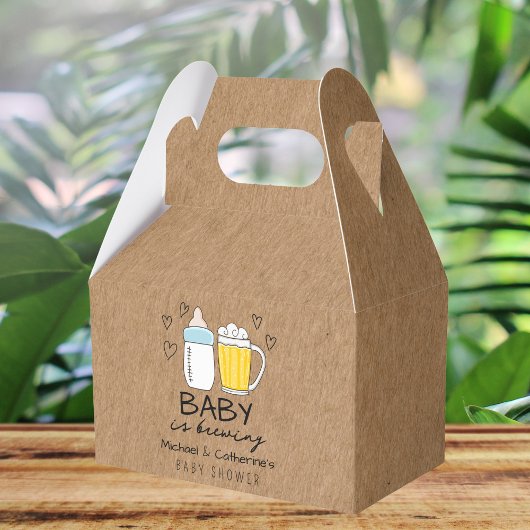 Baby is het brouwen van flessenbier glas Baby show Bedankdoosjes