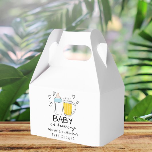Baby is het brouwen van flessenbier glas Baby show Bedankdoosjes