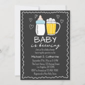 Baby is het brouwen van flessenbier glas Baby show Kaart (Voorkant)