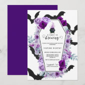 Baby is het brouwen van Halloween Baby shower Kaart (Voorkant / Achterkant)