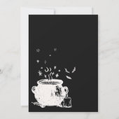 Baby is het brouwen van Halloween Baby shower Kaart (Achterkant)