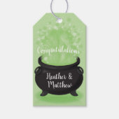 Baby is het brouwen van heks douche Halloween Dank Cadeaulabel (Voorkant)