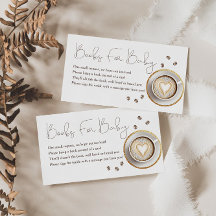 Baby is het brouwen van koffie Baby shower boeken 