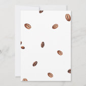 Baby is het brouwen van koffie Baby shower Kaart (Achterkant)