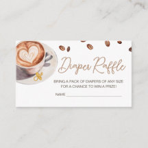 Baby is het brouwen van koffie Baby shower Luier R