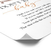 Baby is het brouwen van koffie Baby shower spel Poster (Hoek)