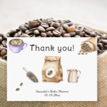 Baby is het brouwen van koffie Dank je