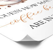 Baby is het brouwen van koffieboon Guessing Game S Poster (Hoek)