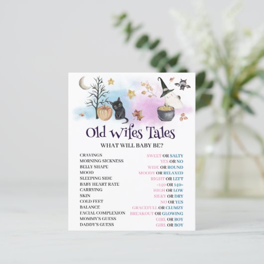 Baby is het brouwen van Old Wifes Tales spel. (Staand voorkant)