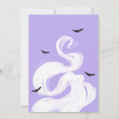 Baby is het brouwen van Paarse heks Baby shower Kaart (Achterkant)