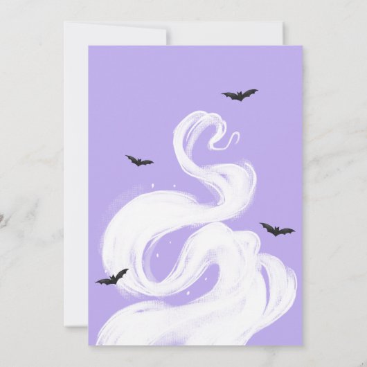 Baby is het brouwen van Paarse heks Baby shower Kaart (Achterkant)