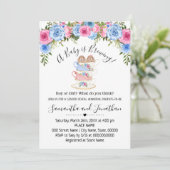 Baby is het brouwen van Paassgender Reveal Tea inv Feestdagenkaart (Staand voorkant)