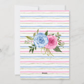 Baby is het brouwen van Paassgender Reveal Tea inv Feestdagenkaart (Achterkant)