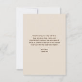 Baby is het brouwen van pompoen koffie Herfst Baby Bedankkaart (Achterkant)