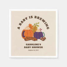 Baby is het brouwen van pompoen koffie Herfst Baby