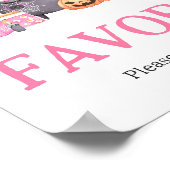 Baby is het brouwen van roze Halloween Baby shower Poster (Hoek)