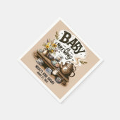 Baby is het brouwen van rustieke thee waterkoker p servet (Hoek)