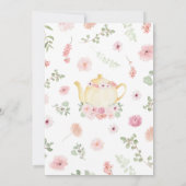 Baby is het brouwen van Tea Party Shower Kaart (Achterkant)