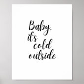 Baby, is het Koud Buiten Poster (Voorkant)