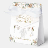 Baby is het koude buiten kleding lijn Baby shower Bedankdoosjes (Voorkant)