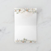 Baby is het koude buiten kleding lijn Baby shower Bedankkaart (Binnen)