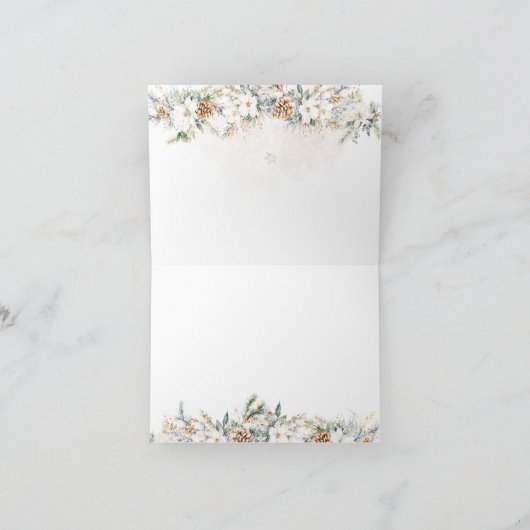 Baby is het koude buiten kleding lijn Baby shower Bedankkaart (Binnen)