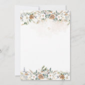 Baby is het koude buiten kleding lijn Baby shower Bedankkaart (Achterkant)