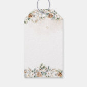 Baby is het koude buiten kleding lijn Baby shower Cadeaulabel (Achterkant)