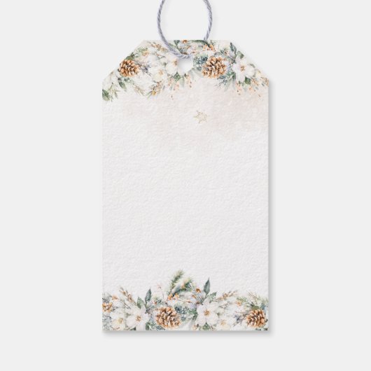 Baby is het koude buiten kleding lijn Baby shower Cadeaulabel (Achterkant)