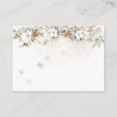 Baby is het koude buiten kleding lijn Baby shower Informatiekaartje (Achterkant)