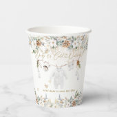 Baby is het koude buiten kleding lijn Baby shower Papieren Bekers (Achterkant)