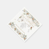 Baby is het koude buiten kleding lijn Baby shower Servet (Hoek)