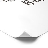 Baby is het Welkome Teken van de Partij van het Ba Poster (Hoek)