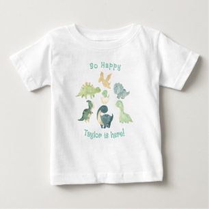 Baby is hier! Cute Dinosaur Personalized
