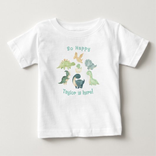 Baby Is Hier! Mooie Dinosaur Persoonlijk (Voorkant)