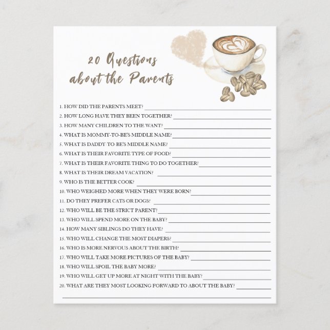 Baby is koffie aan het zetten - 20 vragen over oud (Voorkant)