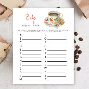 Baby is koffie aan het zetten - Baby naam race spe
