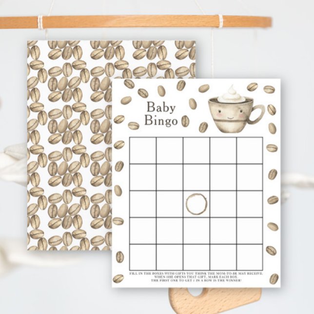 Baby is koffie aan het zetten Baby shower bingo sp (Creator heeft geüpload)