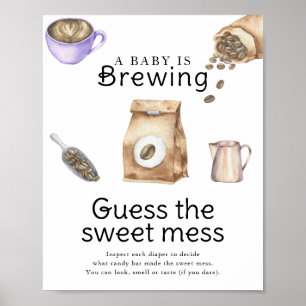 Baby is koffie aan het zetten Guess the sweet mess Poster