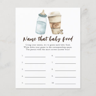 Baby is koffie aan het zetten - Noem dat baby eten