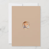 Baby is koffie Baby shower brouwen Kaart (Achterkant)