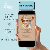 Baby is koffie Baby shower brouwen Kaart