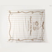 Baby is koffie Baby shower brouwen Wandkleed (Voorkant (horizontaal))