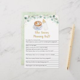 Baby is koffie die mama het beste spel kent