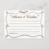 Baby is koffieadvies en -wensen informatiekaartje (Voorkant)